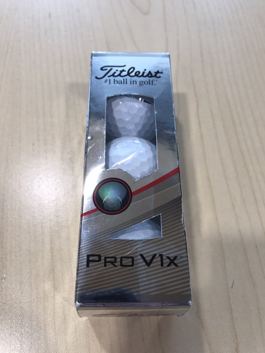 3) TITLEIST PRO V1X GOLF BALLS WHITE ONE SLEEVE 3 BALLS