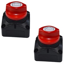 2x HQRP Battery Disconnect Master Switch 12V-48V Waterproof Isolator On-Off 275A