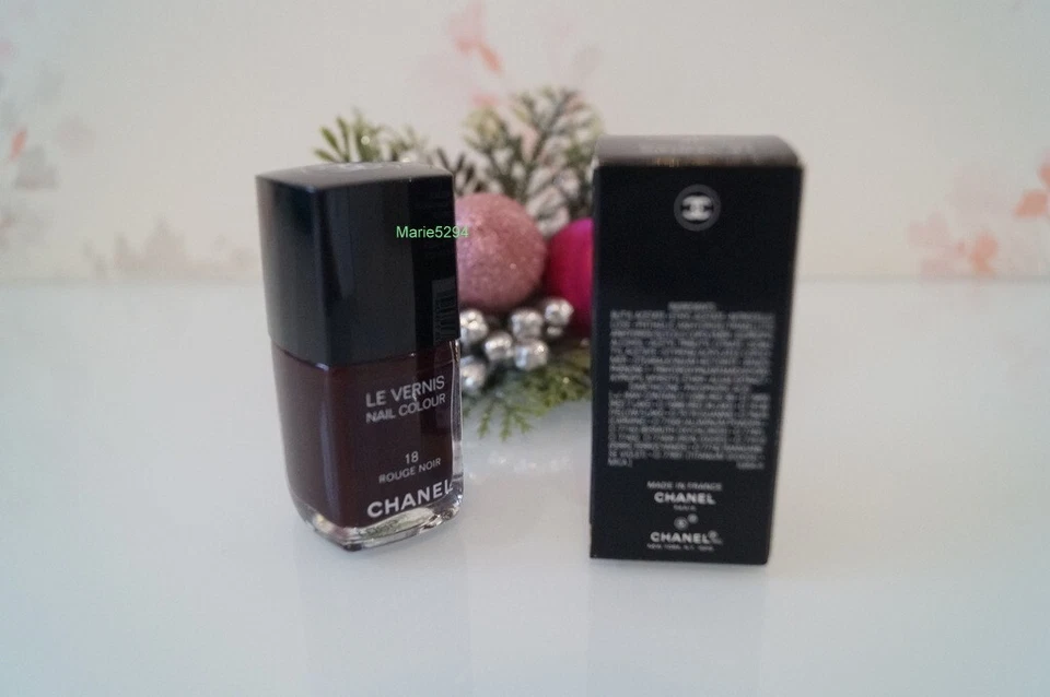 CHANEL   18   ROUGE NOIR    Nail Lacquer    Boîte/BOX   NEUF NEW - Bild 4 von 4