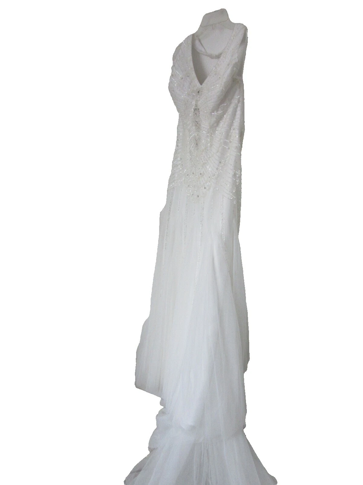 Bordado com Tule Maxi Vestidos de Noiva