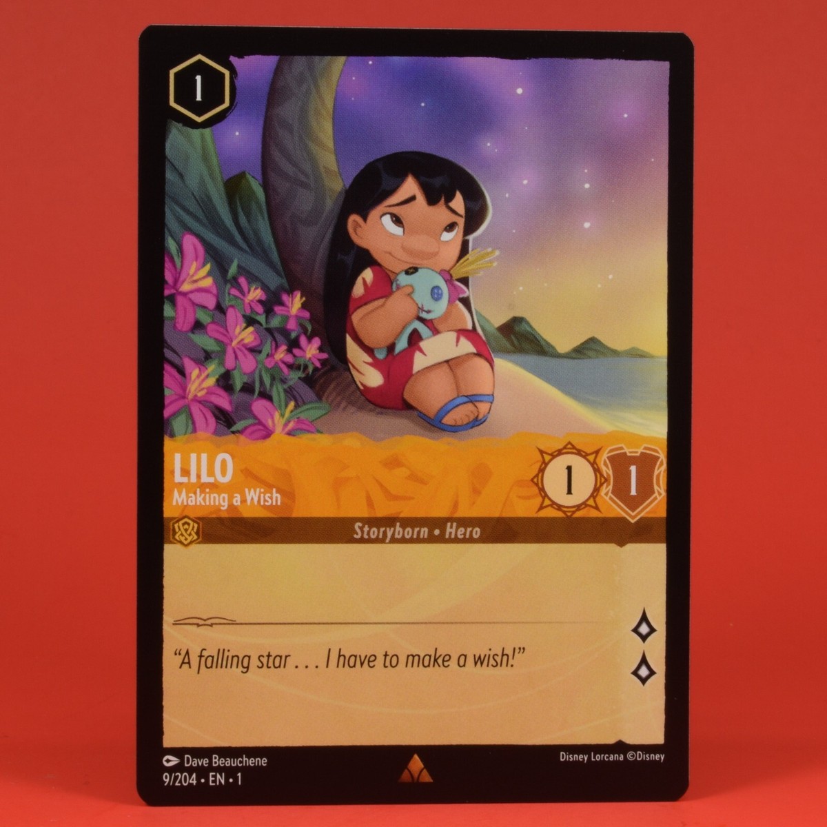 Disney Lorcana TCG Card The First Chapter Lilo Making a Wish