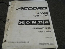 1998 1999 2000 Honda Accord Sedan Parts Catalog Manual Dx Ex Lx Se 13s840paea06