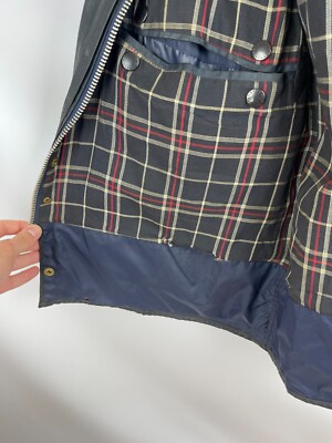 Barbour Border vintage waxed jacket coat made in England | eBay