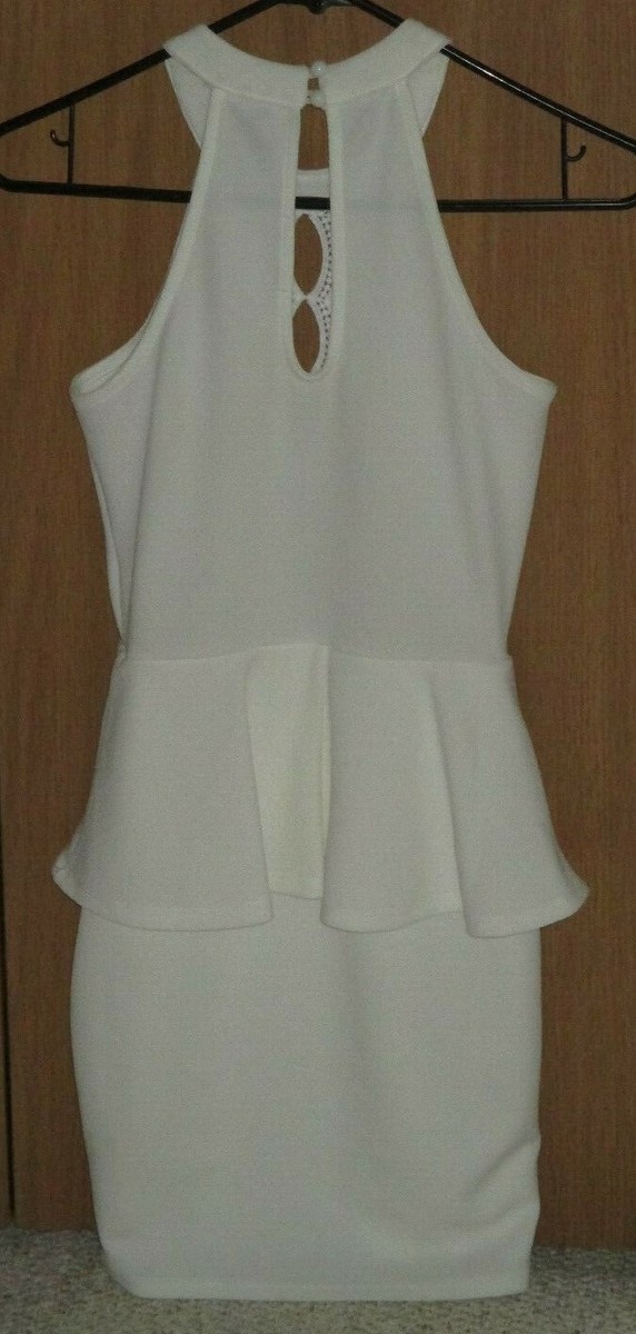 Charlotte Russe Dress 2000s Dresses White Halter Peplum Dress Poshmark