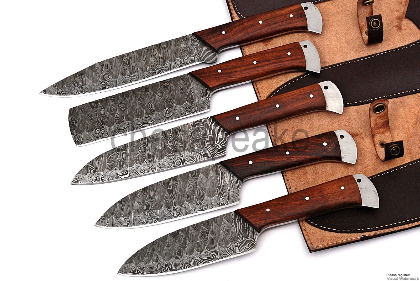 damascus steel kitchen knife set