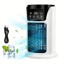 Portable Air Conditioner Fan Mini USB Humidifier Cooler Fan for Home Office Car