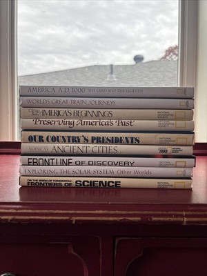 Lot of 9 National Geographic Society Books: More Obscure Topics Nature Science