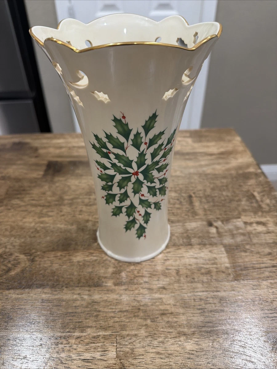 Lenox Christmas Vase In Lenox Vases for sale | eBay