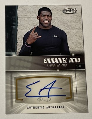 2012 Sage HIT Signatures Rookie Autograph #A-118 Emmanuel Acho Rc Auto