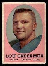 1958 Topps #81 Lou Creekmur - GD-VG *TedsCardShack*