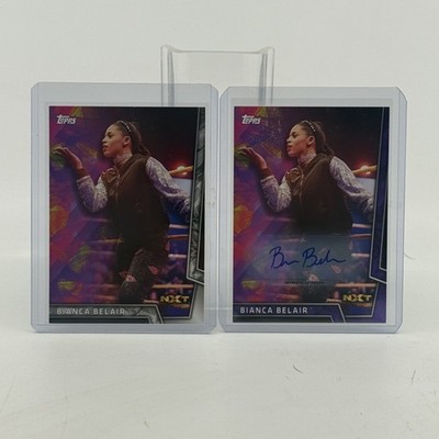 WWE Topps NXT 2018 Rookie Card Bianca Belair #33 Autograph Purple /99 RC + BONUS