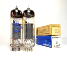 Matched Pair NEC Japan ECL82 6BM8 NOS NIB Power Output Tubes Shindo