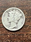1934 P Mercury silver dime a very fine coin .. plus a surprise