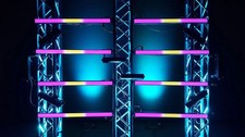 DJ Light Bars, Stage Light Bars, Concert RGB LED Light Bars Pack Of 8 w/ Bag