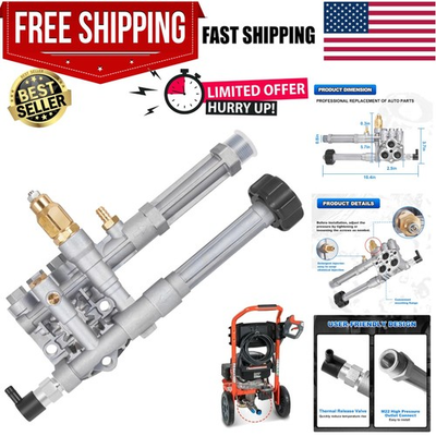 #ad #ad Lightweight Aluminum Pressure Washer Pump Head Replacement Easy Installation $89.24