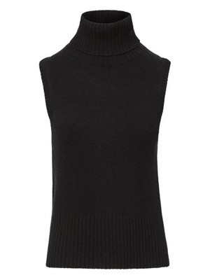NEW, VERONICA BEARD turtleneck sleeveless top in Black Sz M  #S7657
