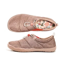 Men Size 6-12 UIN Slip On Shoes Canvas Comfortable Loafers "Coconut Brown"