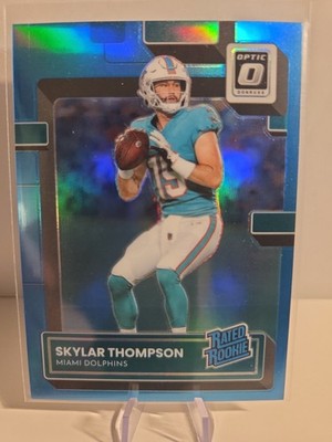 2022 Panini Donruss Optic Rated Aqua Prizm /299 Skylar Thompson #276 Rookie RC