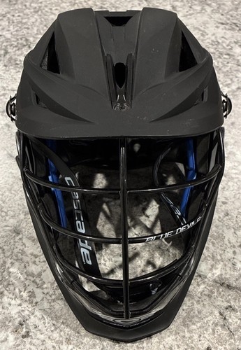 Matte Black Cascade XRS Lacrosse Helmet Adjustable One Size Fits Most