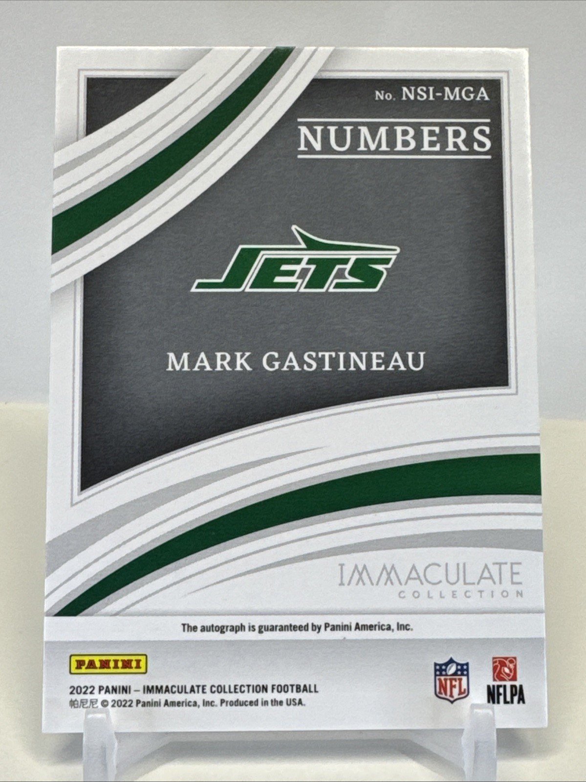 2022 PANINI IMMACULATE COLLECTION FOOTBALL MARK GASTINEAU AUTO /99 #NSI-MGA view 6