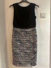 Coast black and white dress size 12