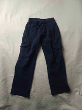 Jumping Beans Cargo Sweatpants Boys M 5/6 Blue Fleece Athleisure Kiddie Gorpcore