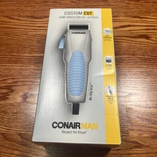 CONAIR Man Custom Cut Clippers 18-piece Haircut Kit Home Hair Cutting New in Box