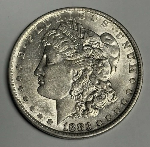 XF+ 1883-O Morgan Silver Dollar, U.S. $1 Coin Extra Fine