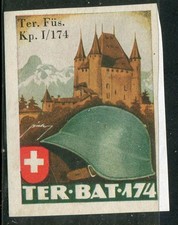 Switzerland Soldatenmarken Soldier c Territorial-Truppen Territorial #341 MNH 10
