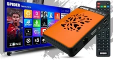 SPIDER T888 ELITE 5G 4K Ultra HD TV BOX Satellite Receiver Wi-Fi Remote 10 Years