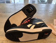 Reebok x Heelys Wheeled Kids Sneakers US 5 Mid Top Black/Pink Leopard