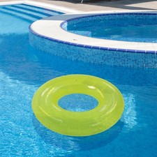 Swim Central 30" Inflatable Bright Yellow Swim Ring Tube Pool Float Ages 4 up