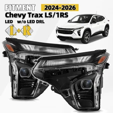 For 2024-2026 Chevy Trax LS 1RS w/o LED DRL Projector Headlight Right+Left Pair