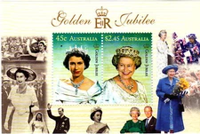 2002 Golden Jubilee Queen Elizabeth II  -  MUH Mini Sheet