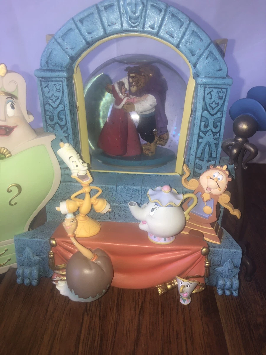 Disney Store Beauty and the Beast Musical Snowglobe with Box Vintage