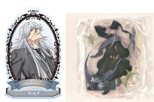 Black Butler Set of 2 Undertaker Acrylic Stands Anime Kuroshitsuji Japan - 第 1/5 張圖片