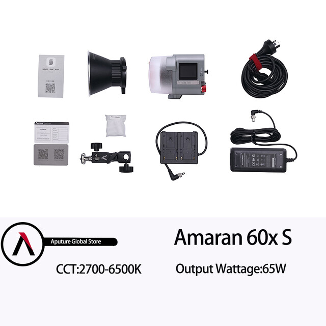 Aputure Amaran COB 60D 60X S Led Video Studio Light 2700