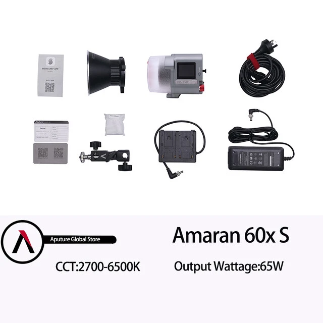 Aputure Amaran COB 60d 60X S series Bi-Color LED Video Light Studio APP Control - Image 2 of 4