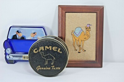 Tobacco / Cigarette Collectables Camel / Camel Joe Ash Tray, Tin & Framed Camel