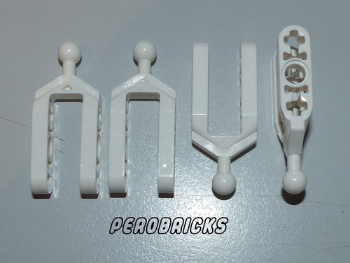 Lego Technic Technik 4x Lenkhebel Querlenker Aufhängung #6572 weiss