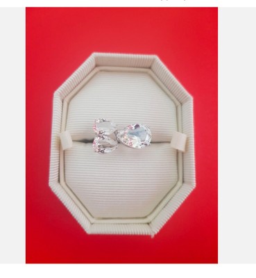 SWAROVSKI MILLENIA BIRNENKRISTALL GR 50 COCKTAIL RING NAGELNEU + Geschenktüte  