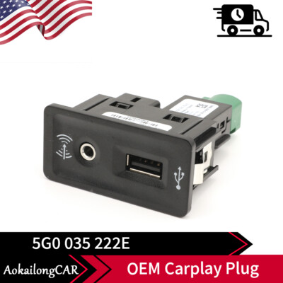 5G0035222E For VW Golf 7 7.5 MIB2 CarPlay MDI USB AUX Switch Control AMI Adapter