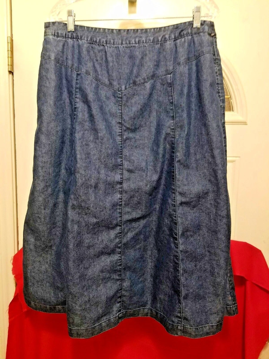 Denim skirt size 8 cheap