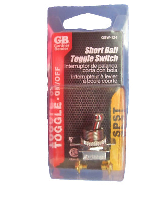 Gardner Bender GSW-124Electrical Toggle Switch SPST ON-OFF 6 A/120V  NEW