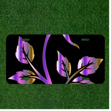Floral Flower Plant Rose Colorful Custom Novelty License Plate Car Tag