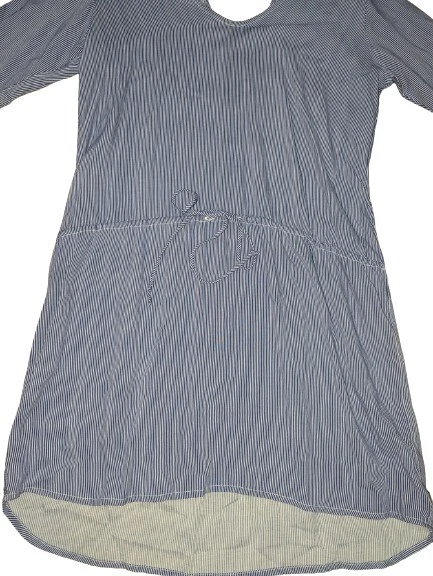 VETEMENTS Lucy Love abito a righe donna piccolo svolazzante manica con volant