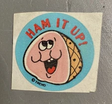 Rare Ham Matte Vintage Scratch And Sniff Sticker * Trend*
