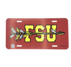 Florida State Seminoles Licensed 12" Plastic License Plate Auto Free Shipping