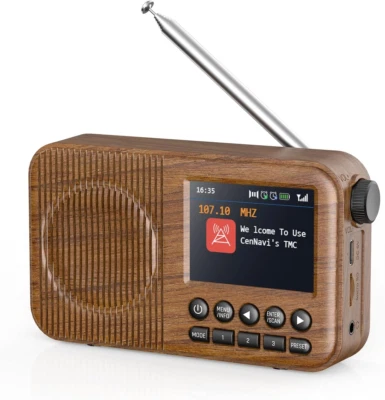 DAB Radio mit 2,4" Farbdisplay FM Bluetooth Küchenradio Wecker SD TF Aux Balkon - Bild 1 von 4