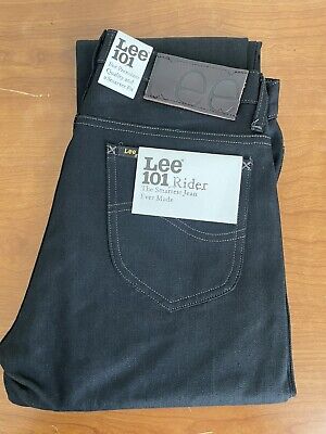 NWT Lee 101 Rider RAW 13oz Selvedge Black Jeans Zipper Fly NWT Lee 101 Rider RAW 13oz Selvedge Black Jeans Zipper Fly